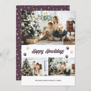 Cartes Pour Fêtes Annuelles Elégant Purple Gold Happy Howlidays Photo