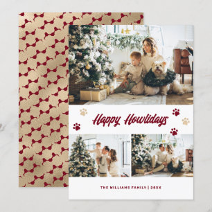 Cartes Pour Fêtes Annuelles Elégant Red Gold Pws Photo Happy Howlidays