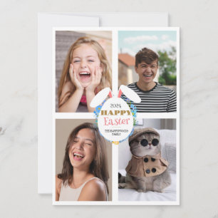 Cartes Pour Fêtes Annuelles Elégant rose heureux OEufs de Pâques OEufs de Pâqu