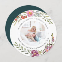 Elégant rose Peony Script moderne Aquarelle Floral