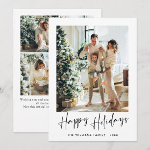 Cartes Pour Fêtes Annuelles Élégant salut minimaliste de Noël 5 Photo