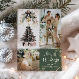 Cartes Pour Fêtes Annuelles Élégant sapin de Noël sombre Joyeux jours fériés 2