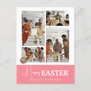 Cartes Pour Fêtes Annuelles Élégant script moderne Joyeux photo de famille de