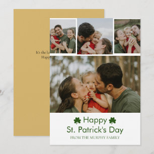 Cartes Pour Fêtes Annuelles Élégant shamrock chanceux st. Patrick's Day 4 Phot
