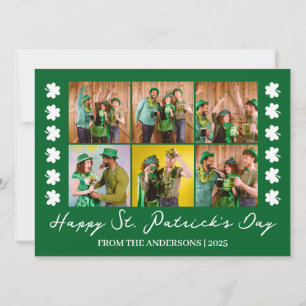 Cartes Pour Fêtes Annuelles Elégant Shamrock St. Patrick's Day Photo de famill