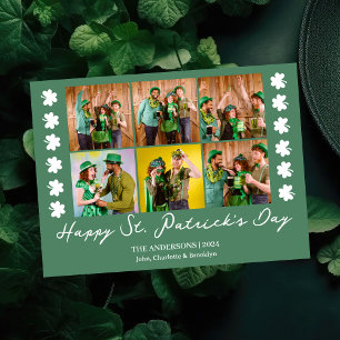 Cartes Pour Fêtes Annuelles Elégant Shamrock St. Patrick's Day Photo de famill