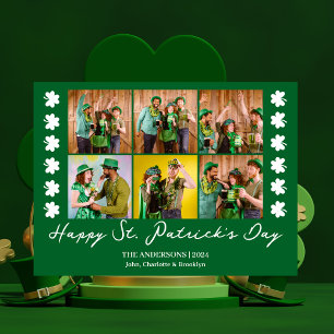 Cartes Pour Fêtes Annuelles Elégant Shamrock St. Patrick's Day Photo de famill