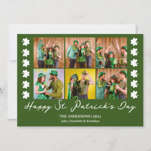 Cartes Pour Fêtes Annuelles Elégant Shamrock St. Patrick's Day Photo de famill