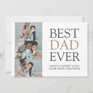 Cartes Pour Fêtes Annuelles Élégant Simple Meilleur Papa Jamais Fête des pères