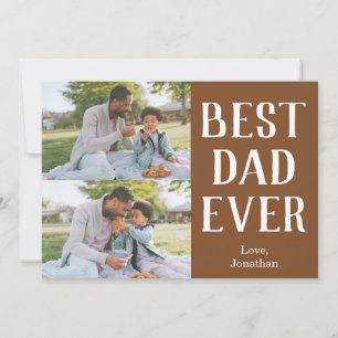 Cartes Pour Fêtes Annuelles Élégant Simple Meilleur Papa Jamais Fête des pères