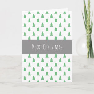 Cartes Pour Fêtes Annuelles Élégant Simple sapin de Noël motif vert pastel