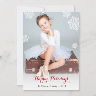 Cartes Pour Fêtes Annuelles Elégant Snowflakes Photo Holiday Card Groupon