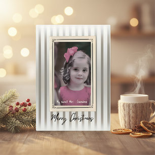 Cartes Pour Fêtes Annuelles élégant stylé simple chic pour elle plié