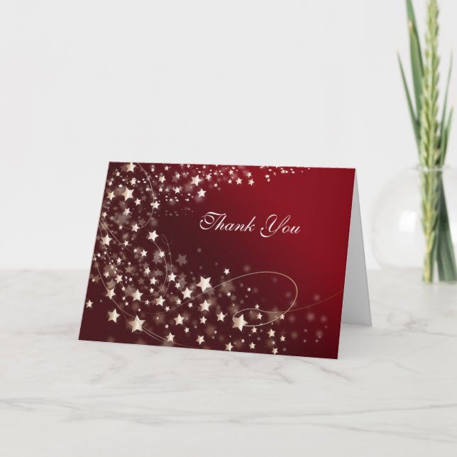 Cartes Pour Fêtes Annuelles Elegant Thank You Add Your Message Card (Devant)