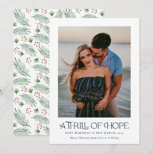 Cartes Pour Fêtes Annuelles Elegant Thrill Hope annonce la grossesse Photo