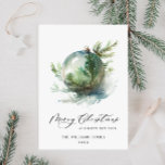 Cartes Pour Fêtes Annuelles Elégante aquarelle Noël Ornament Salutation<br><div class="desc">N'hésitez pas à me contacter si vous avez besoin d'aide ou d'un nouvel article. Je réponds bientôt.</div>