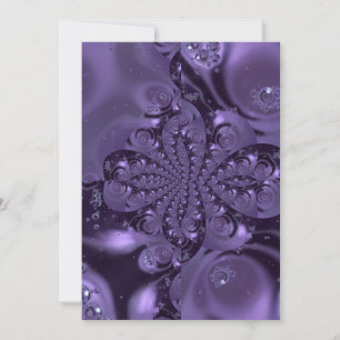 Cartes Pour Fêtes Annuelles Élégante étincelle Royale Purple Liquide