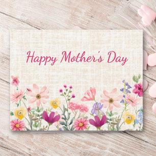 Cartes Pour Fêtes Annuelles Élégante Fête des Mères pour grand-mère Fleurs de
