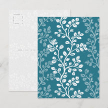 Élégante illustration florale de turquoise profond