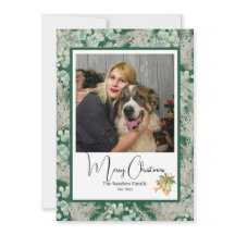 Élégante photo botanique vintage de Noël