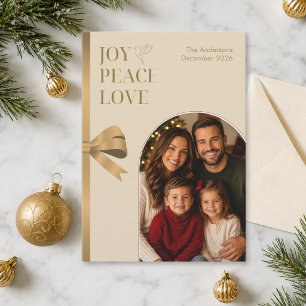 Cartes Pour Fêtes Annuelles Élégante photo de famille chrétienne de Noël