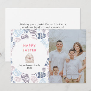 Cartes Pour Fêtes Annuelles Élégante Photo d'Œufs Aquarelle Moderne Joyeuses P