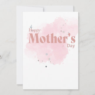 Cartes Pour Fêtes Annuelles Elegante Roze Waterverf