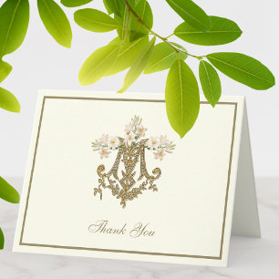 Cartes Pour Fêtes Annuelles Élégante Vierge Marie Lys d'or religieux