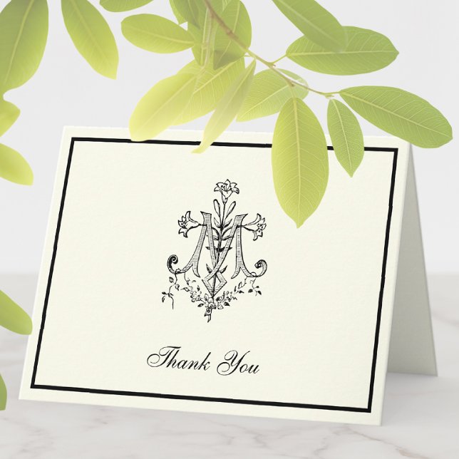 Cartes Pour Fêtes Annuelles Élégante Vierge Marie Religieux Catholique Floral (Créateur téléchargé)