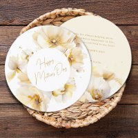Élégantes fleurs en or blanc pour la fête des mère