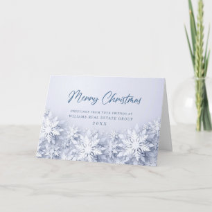 Cartes Pour Fêtes Annuelles Élégants flocons de neige 3D Salutation de Noël d'