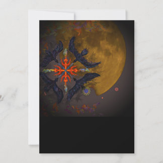 Cartes Pour Fêtes Annuelles Élément de feu numérique surréaliste