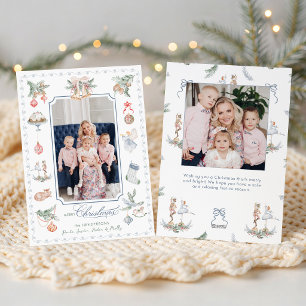 Cartes Pour Fêtes Annuelles Éléments de Noël aquarelle fantaisistes Photo