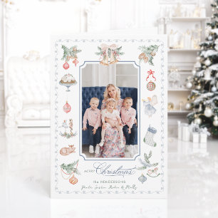 Cartes Pour Fêtes Annuelles Éléments de Noël aquarelle fantaisistes Photo