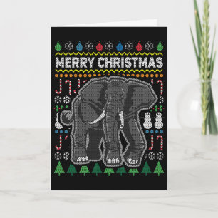 Cartes Pour Fêtes Annuelles Elephant Vilain Sweat de Noël