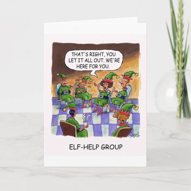 Cartes Pour Fêtes Annuelles Elf Help Group. (Devant)