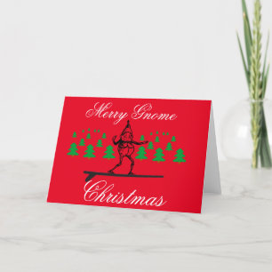 Cartes Pour Fêtes Annuelles Elfe sur la planche de surf Thunder_Cove