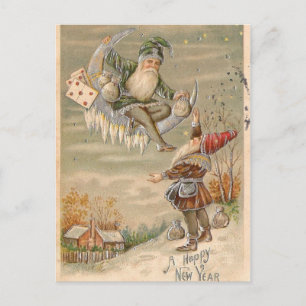 Cartes Pour Fêtes Annuelles Elfes et Lune