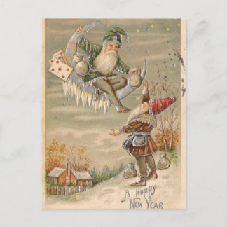 Cartes Pour Fêtes Annuelles Elfes et Lune