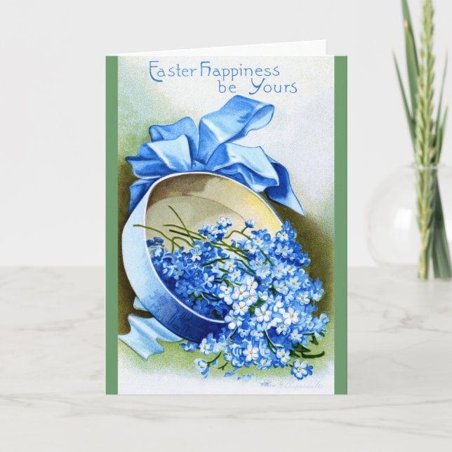 Cartes Pour Fêtes Annuelles Ellen H. Clapsaddle : Boîte de Forget-Me-Not (Devant)