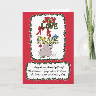 Cartes Pour Fêtes Annuelles Elman les cadeaux d'incidence d'éléphant