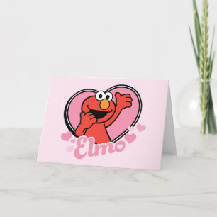 Cartes Pour Fêtes Annuelles Elmo dans un cœur pour la Saint-Valentin