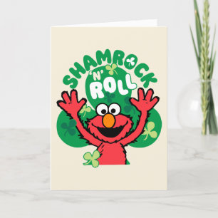 Cartes Pour Fêtes Annuelles Elmo Shamrock 'N' Roll