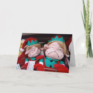 CARTES POUR FÊTES ANNUELLES ELVES EN GRÈVE / "VOUS" MANQUANT À NOËL