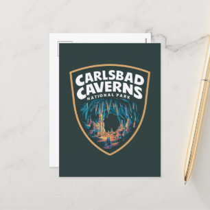 Cartes Pour Fêtes Annuelles Emblème de la beauté des cavernes Carlsbad