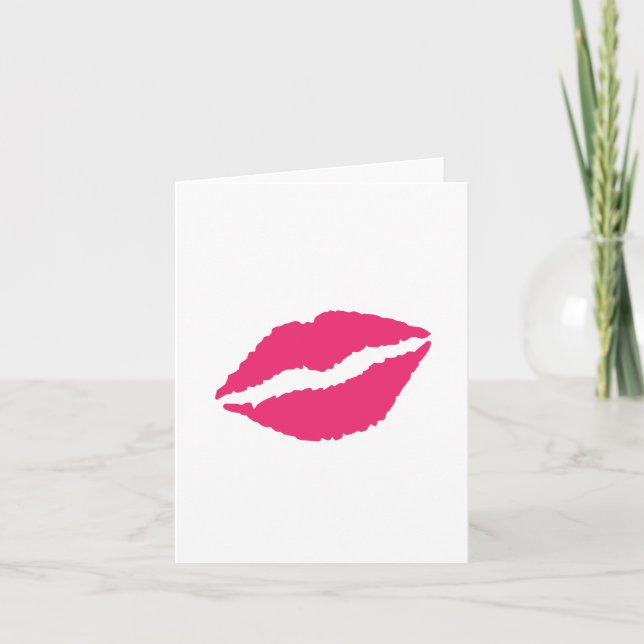 Cartes Pour Fêtes Annuelles Embrasse ! (Devant)