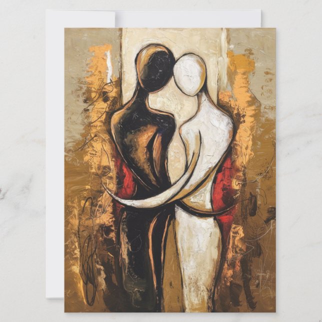 Cartes Pour Fêtes Annuelles Embrasser éternel (Devant)