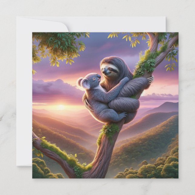 Cartes Pour Fêtes Annuelles Embrasses de la nature (Devant)