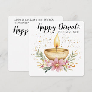Cartes Pour Fêtes Annuelles Embre en Fleur, Diwali