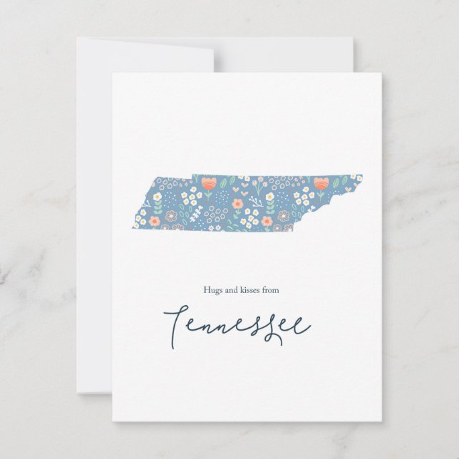 Cartes Pour Fêtes Annuelles Embrous et baisers du Tennessee (Devant)